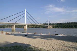 Sloboda Bridge at Novi Sad, Serbia, 2005